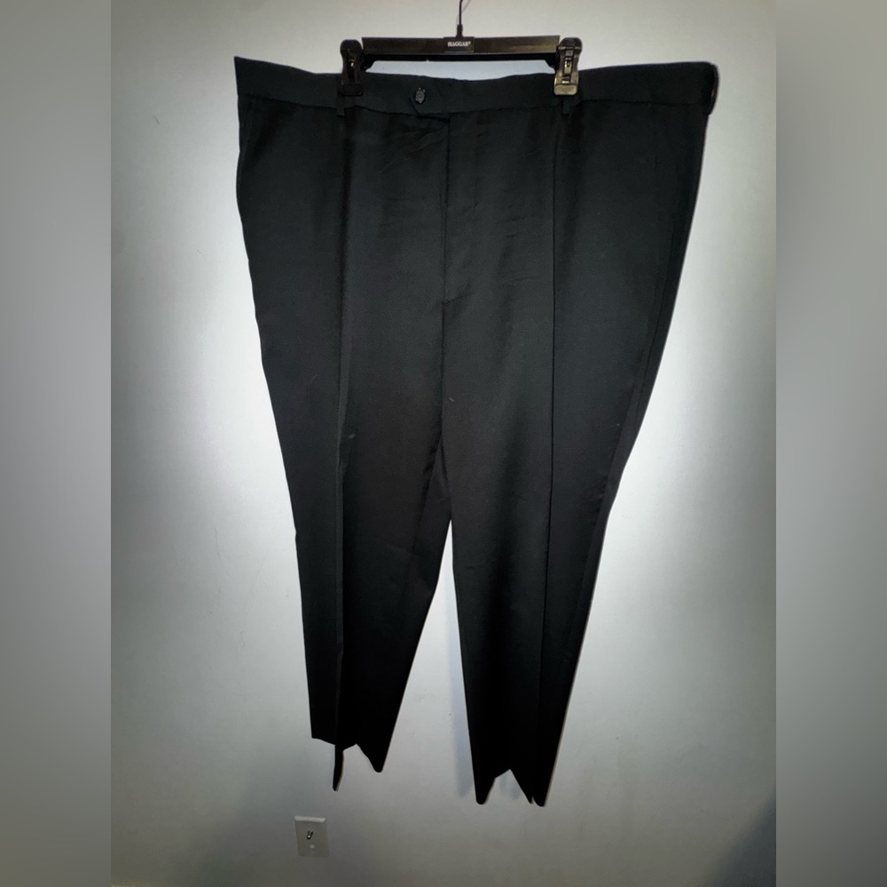 Stafford Black Blazer 54R with Notched Lapel and matching pant  48X30 (like new) - Picture 8 of 9